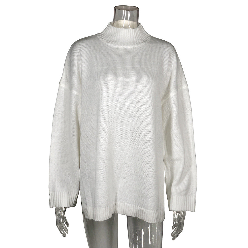 Sweater Turtleneck Loose Long Sleeve Sweater Women