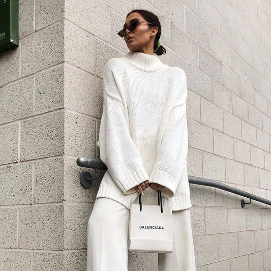 Sweater Turtleneck Loose Long Sleeve Sweater Women