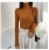 High Neck Sweater With Long Sleeve Pullover Top