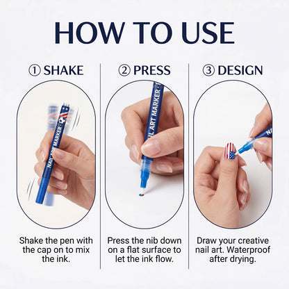 12 Colors Sports Fan Thematic Nail Art Pens🔥